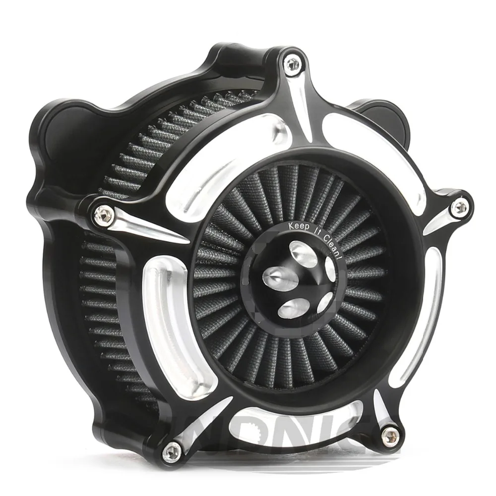 Motorcycle Turbine Spike Turbine Air Intake Filter Dyna Softail Touring ...