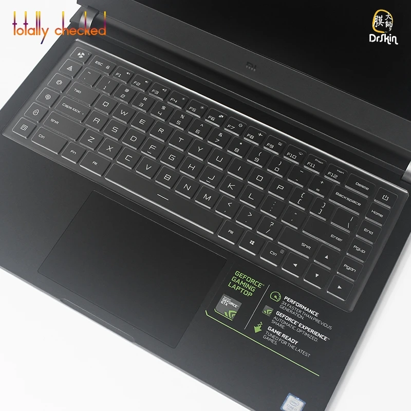 

Ultra thin TPU laptop Keyboard Cover Skin Protector For Xiaomi Mi Gaming Laptop 15 15.6 inch GTX 1060
