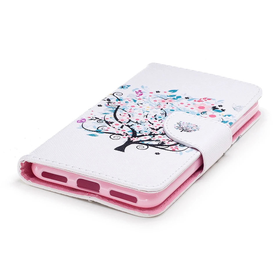 فراشة البومة محفظة من جلد pu فليب حافظة لهاتف huawei P20 لايت 2019 P30 برو P10 P8 P9 لايت البسيطة Y5 2017 Y6 برو 2017 غطاء B116