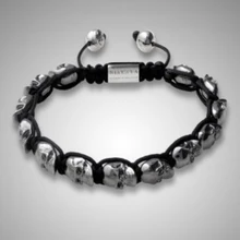 NY B 452 Wholesale Shamballa Bracelets africa handmade skull beads DIY bracelet high quality shamballa jewelry