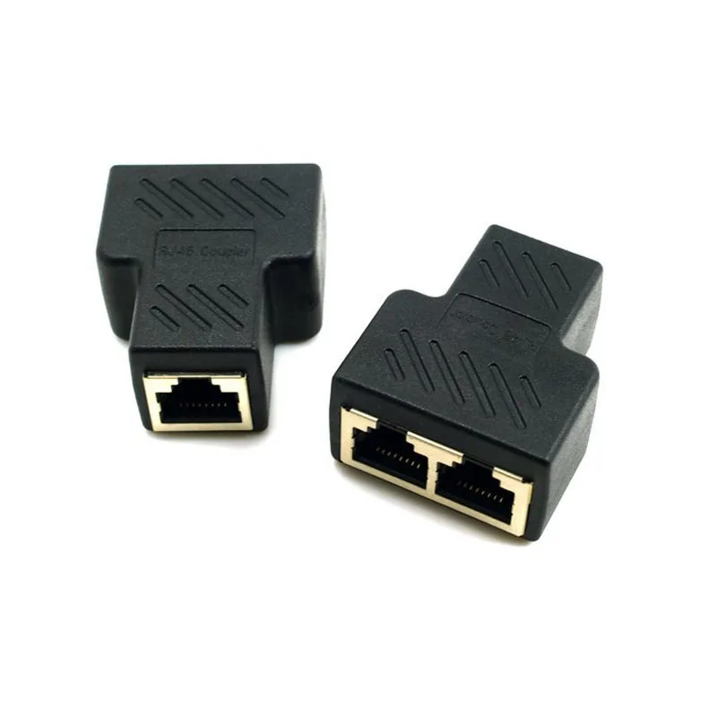 STP UTP Cat6 RJ45 8P8C разъем к двойному Сплиттер сетевой Ethernet Патч корд адаптер|cat6 splitter|plug