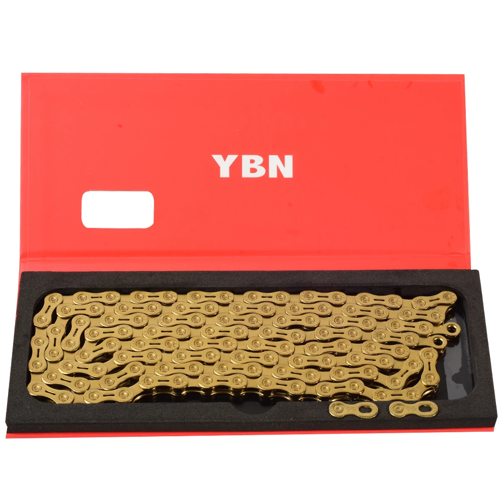 Clearance YBN Ultralight 10 11-speed bicycle chain outer hollow mountain bike road bike chain for Shimano / SRAM / Campagnolo system 0 Clearance YBN Ultralight 10 11-speed bicycle chain outer hollow mountain bike road bike chain for Shimano / SRAM / Campagnolo system 0