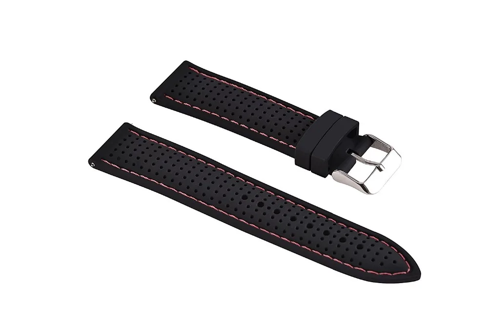 22 мм силиконовый сменный спортивный смарт-ремешок для наручных часов для Huami Amazfit/samsung Galaxy Watch 46 мм/Для huawei GT/Ticwatch 1 pro