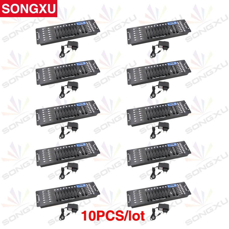

10 pcs 192 DMX Controller 192 Channels DMX512 Controller Console for Stage Lights Equipments /SX-DISCO192