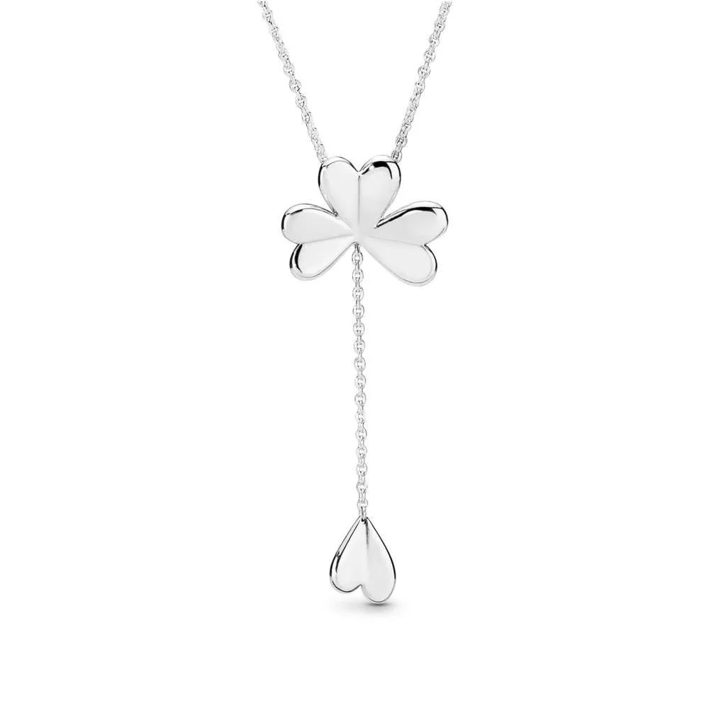 

COSEN 2019 Original 1:1 Sterling Silver 925 New LUCKY FOUR LEAF CLOVER NECKLACE Women Luxury Jewelry High Quality Wholesale