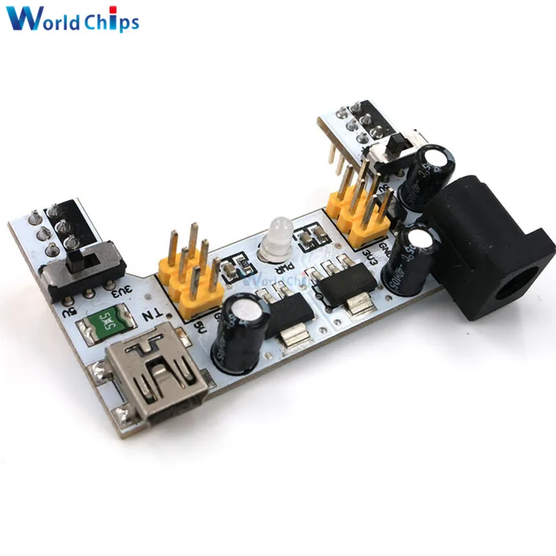 

MB102 MB-102 Mini USB Interface Breadboard Power Supply Module For Arduino White DC 7-12V 2 Channel Board New Arrival