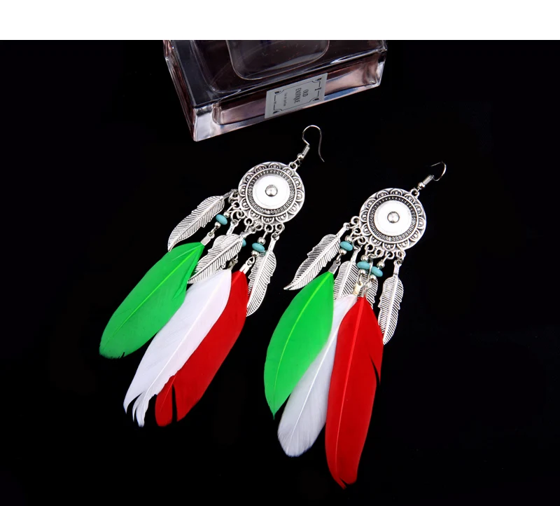 Feather Leaf Tassel earrings (11)