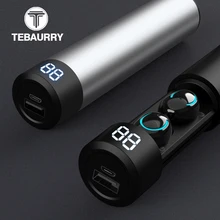 TWS Bluetooth наушники беспроводные наушники 6D стерео беспроводные наушники мини-наушники с микрофоном 2600 мАч Зарядное устройство