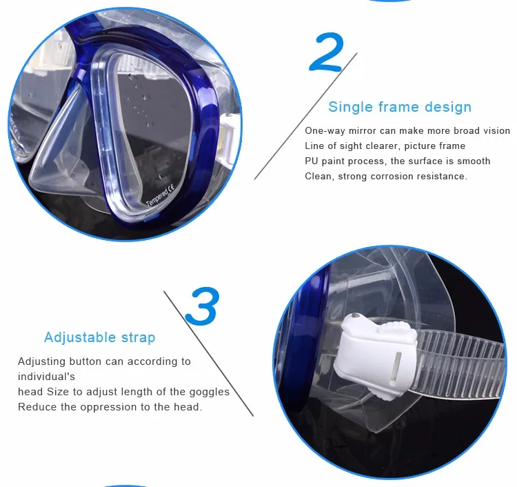 2019 Высокое качество Новый бренд оборудование для дайвинга одежда заплыва очки-маска для ныряния закаленное стекло Подводной Охоты Маска
