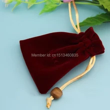 100 шт/партия Высокое качество бархатная сумка для ювелирных изделий/сумка для аксессуаров/подарок/серьги, размер можно настроить, различные цвета