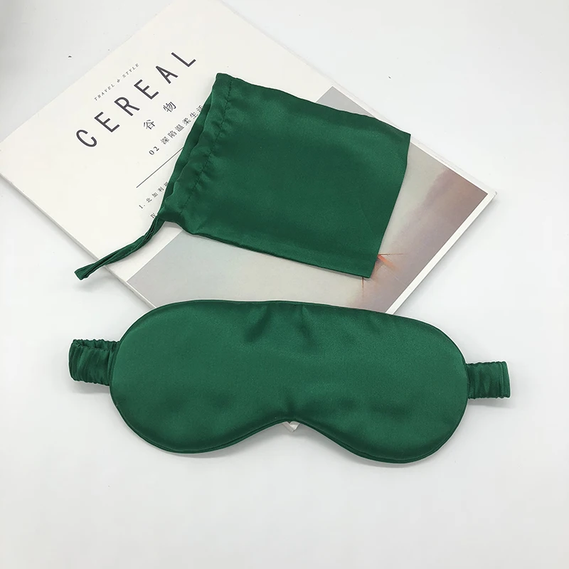 100% handmade silkworm silk eye mask sleep eys shade with silk storage bag 3