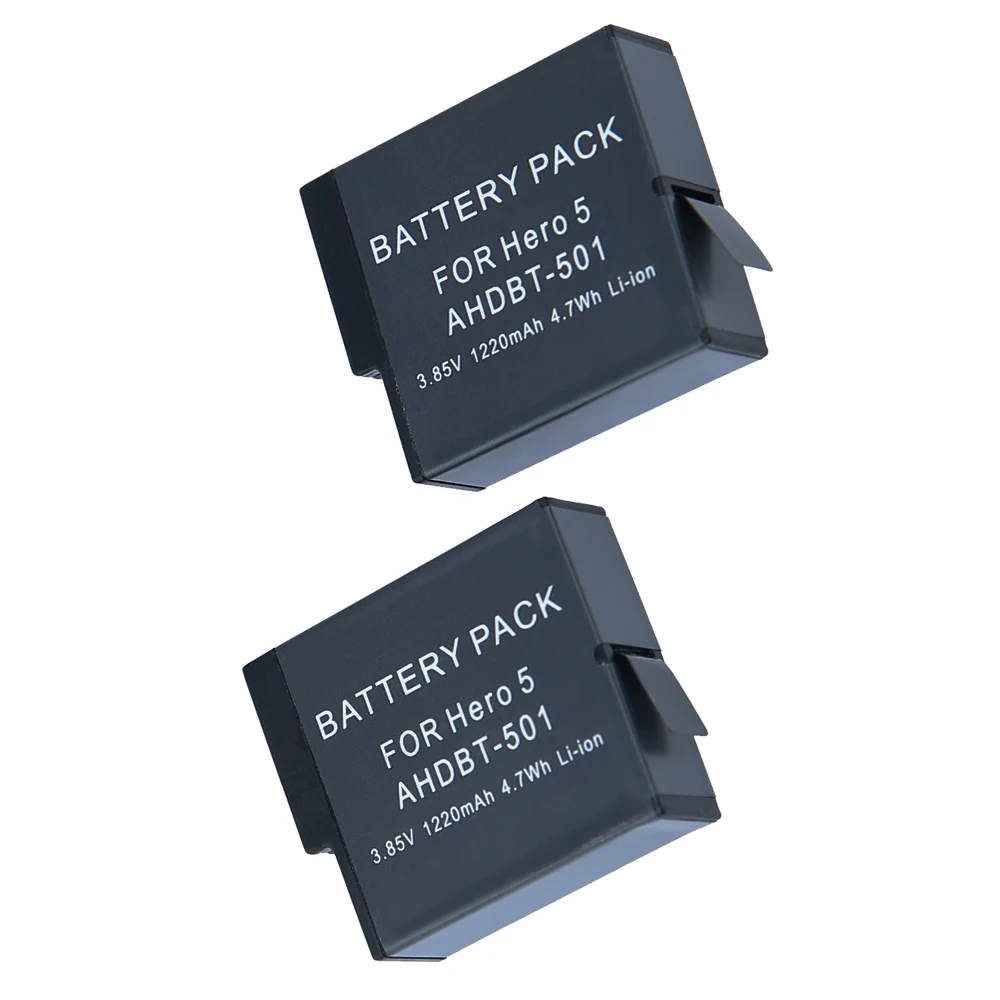 Universal 3 Channel 3 Slots Charger 2 in 1 Go Pro Remote Control Charger And Go Pro HERO5 Black 2PCS AHDBT-501 Batteries Charger (2)