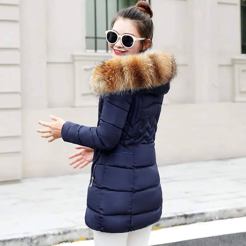 Зимняя куртка женская плюс размер Новая Украина 5XL Женская s вниз хлопок утепленные куртки с капюшоном зимнее пальто женские длинные парки