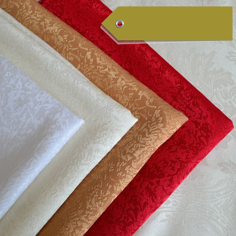 

Jacquard Fabric Table Napkin Mats Polyester Hotel Fabrics Napkin Cloth Place Mats Cups Cover 48x48cm one piece Wholesale