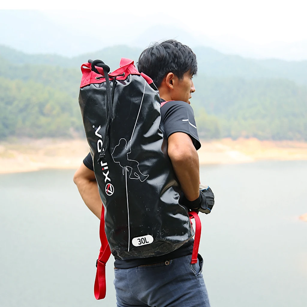 Rock Climbing Rope Bag Backpack Outdoor Mountaineering Equipment Holder Organizer Pouch