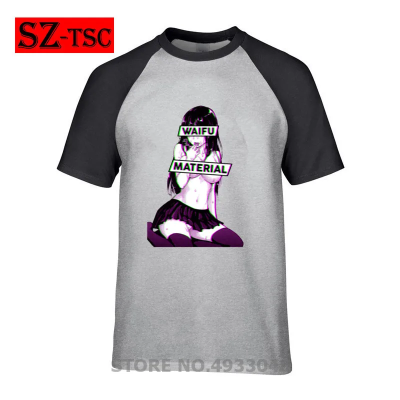 

Nightwatch Brother T-Shirt Men Clothing Summer Hipster Tops Aesthetic Japanese Girl 19 Waifu material T-Shirt Hip Hop Tee Shirts