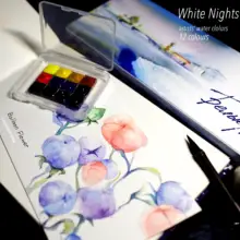 Русская белая ночь белые ночи цвета воды, художники мастер высокой концентрации, 12 цветов, 0,5 мл, суб дозирования посылка