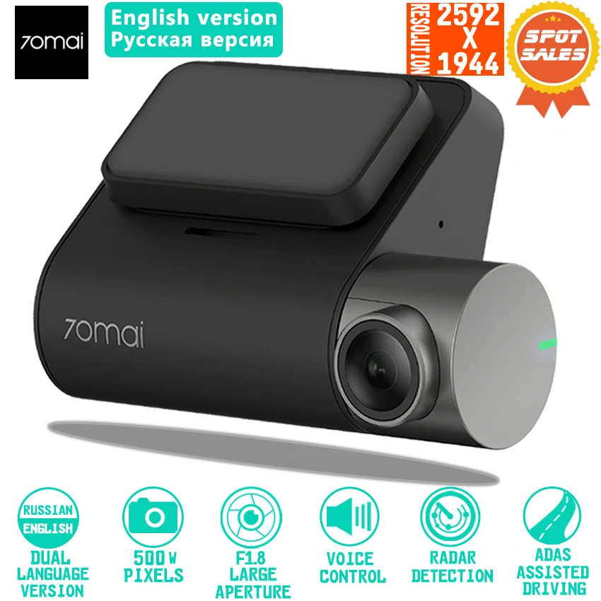 Xiaomi 70mai Pro Dash Cam 1944P GPS ADAS Car DVR 70 mai Dashcam Voice Control 24HParking