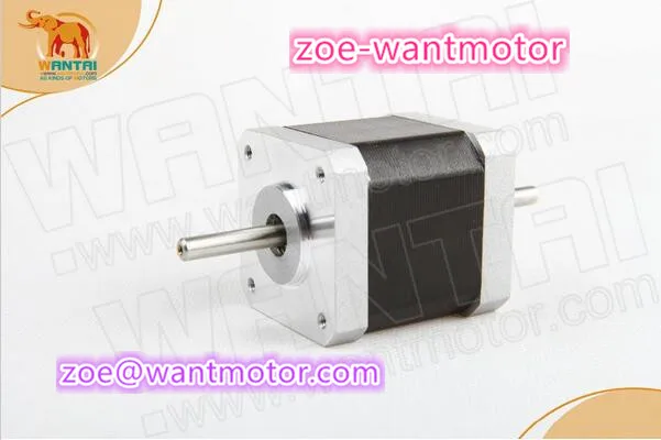 Новый двигатель! 1 шт. Wantai шаговый двигатель Nema17 двойной вал 42BYGHW811B 2.5A CNC резка и