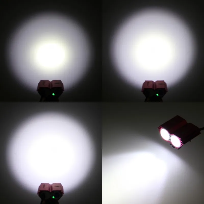 Clearance USB Rechargeable Bike Light 8000 Lumens  T6 LED Headlamp Cycling Headlight Bicycle Accessories +Battery Sets+Rear Light 5