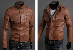 НСБ 2016 новые мужские полуботинки из искусственной кожи Куртка коричневый 3 размера