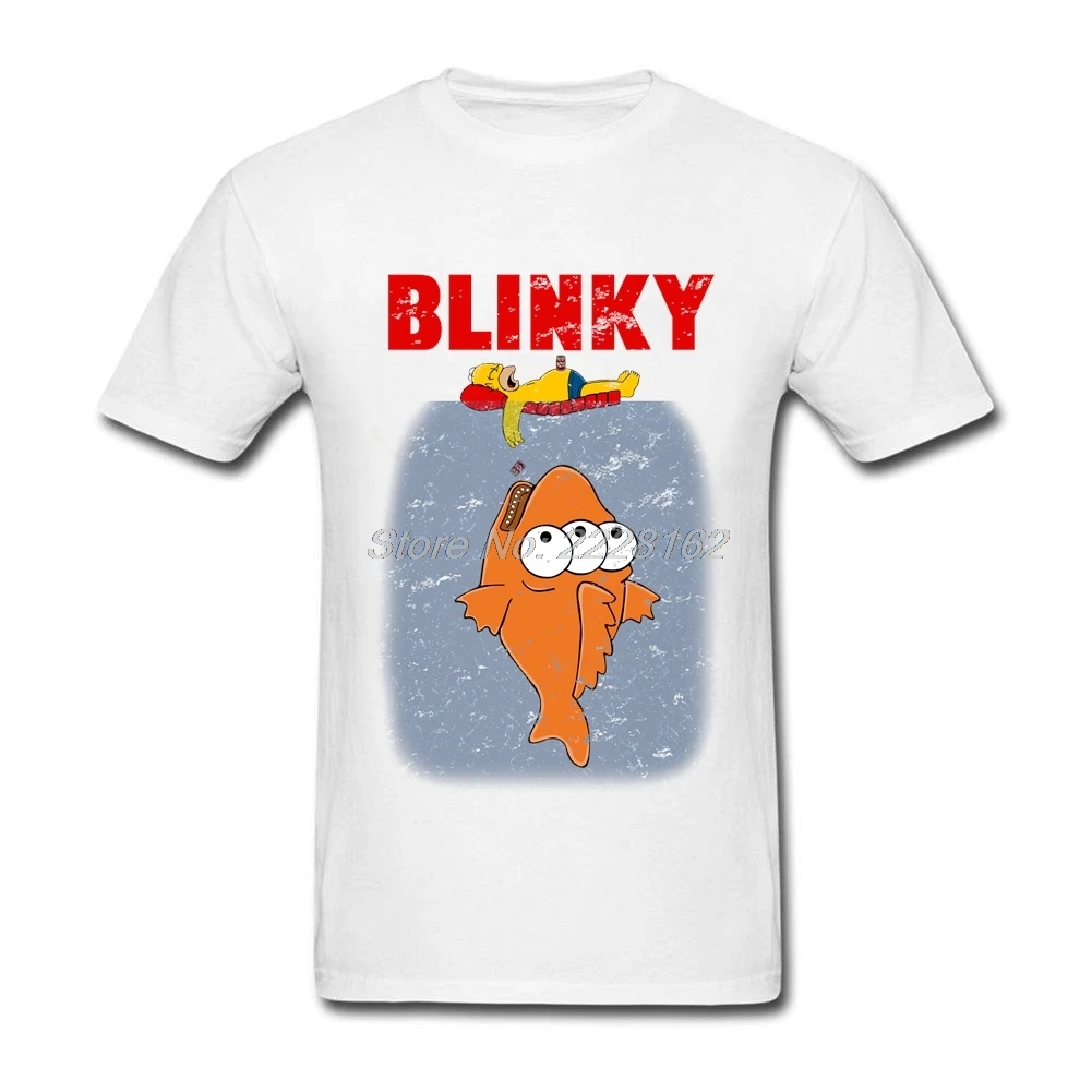 Screen Printing T Shirts Men Funny T Shirts Blinky Short Sleeved 