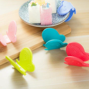 

2pcs/1set Butterfly Package Silicone Material Environmental Heatproof Plate Dish Clip Kitchen Gadget Tool Safe High Quality
