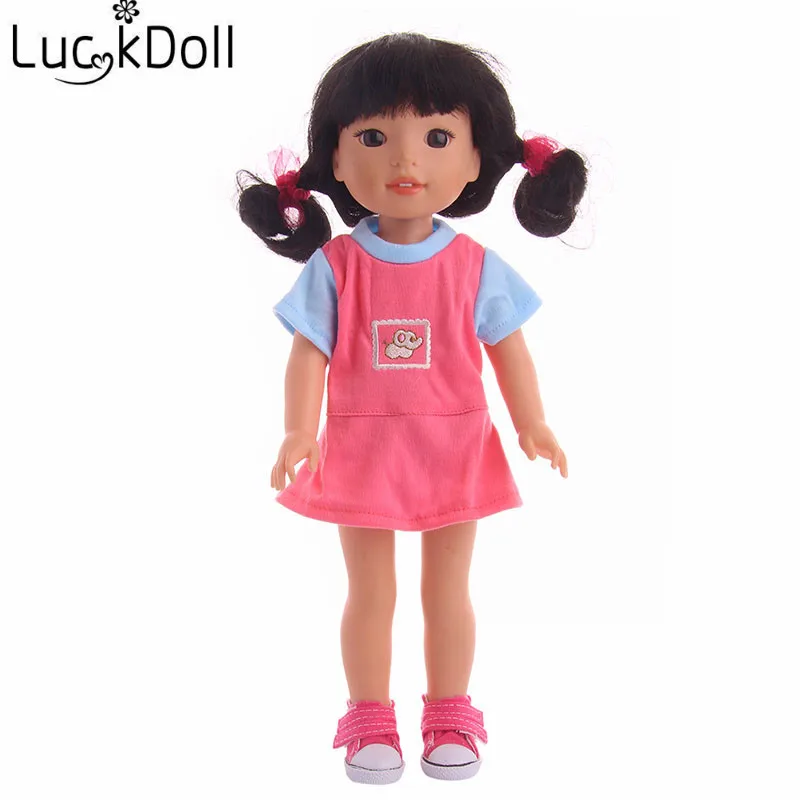 

LUCKDOLL Handmade High Quality Colorful Pajamats Clothes Dress Suit For 14.5 Inch Doll Accessories For Dolls