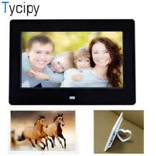 Tycipy 1" Цифровая фоторамка HD светодиодный электронный двухсторонний ЖК-дисплей Bluetooth экран фоторамка для воспроизведения музыки Mp3 видео Mp4