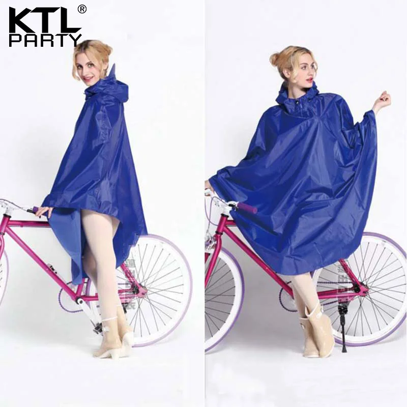 

KTLPRATY Womens waterproof bicycle rainwear female raincoat for cycling ride walking laday rain cover poncho free shipping