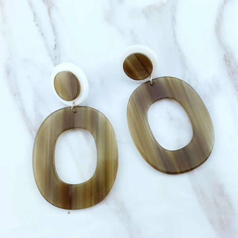 

New European Fashion Personality Vintage Jewelry Geometric Women Stud Earrings For Party