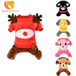 DOGGYZSTYLE Dog Clothes Christmas Red Princess Dress Xmas Winter Thicken Elk Skirt Apparel For Chihuahua French Bulldog