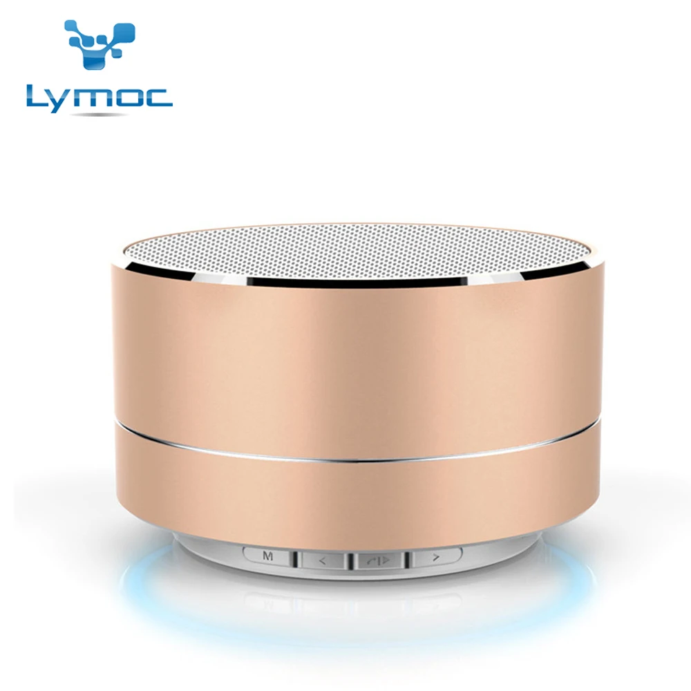  LYMOC Subwoofer Bluetooth Speaker Metal Mini Portable Wireless Speakers Light HIFI Heavy Bass Music Play for iPhone Xiaomi 