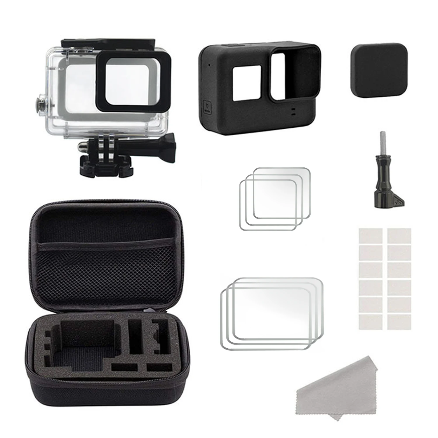 

Gosear 23PCS Portable Complete Sports Action Camera Accessories Kit for Gopro Hero 7 Black 6 5 Black