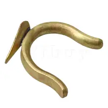 Yibuy Металл Bb труба клапана металлический крючок под большой палец клапан слайд крючок под большой палец для духовых инструментов аксессуары золото