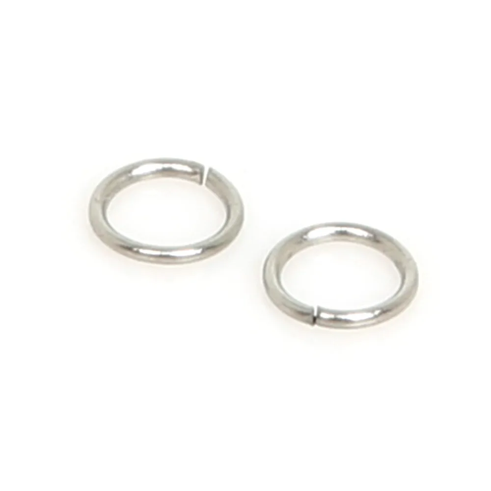 200Pcs 스테인레스 스틸 오픈 점프 반지 DIY 쥬얼리에 대 한 4mm/5mm/6mm/7mm/8mm/9mm/10mm 목걸이 팔찌 결과 커넥터 만들기