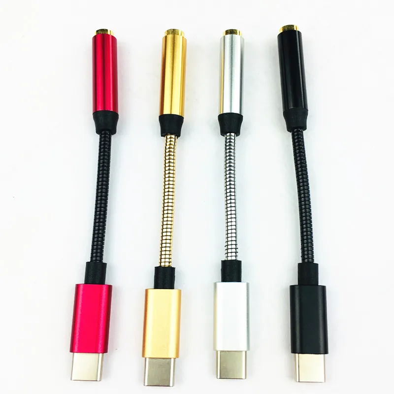 

Type-C 3.5 Jack Earphone Cable USB C To 3.5mm AUX Headphones Adapter USB-C 3.1 Type-C Male To 3.5 Female YS-58