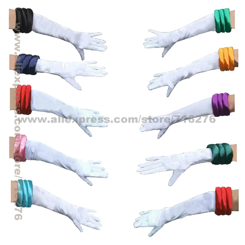 

Pretty Soldier Sailor Moon Venus Jupiter Mercury Mars Saturn Uranus Neptune Pluto Chibi Cosplay Costume Long Glove Oversleeve