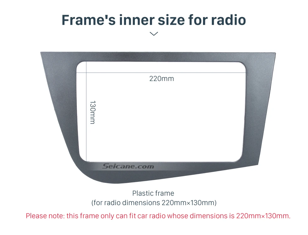 Seicane 2Din Автомобильная панель для 2005-2011 Seat Leon RHD правостороннее радио головное устройство gps навигация панель рамка