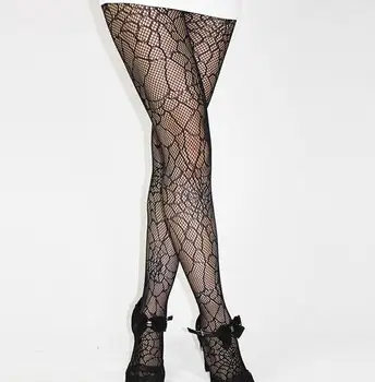 

Women Popular broken stone Pattern Stockings Female Erotic Pantyhose Sexy Lingerie Tights Hot Thigh Mesh High Sexy Stocking 2018