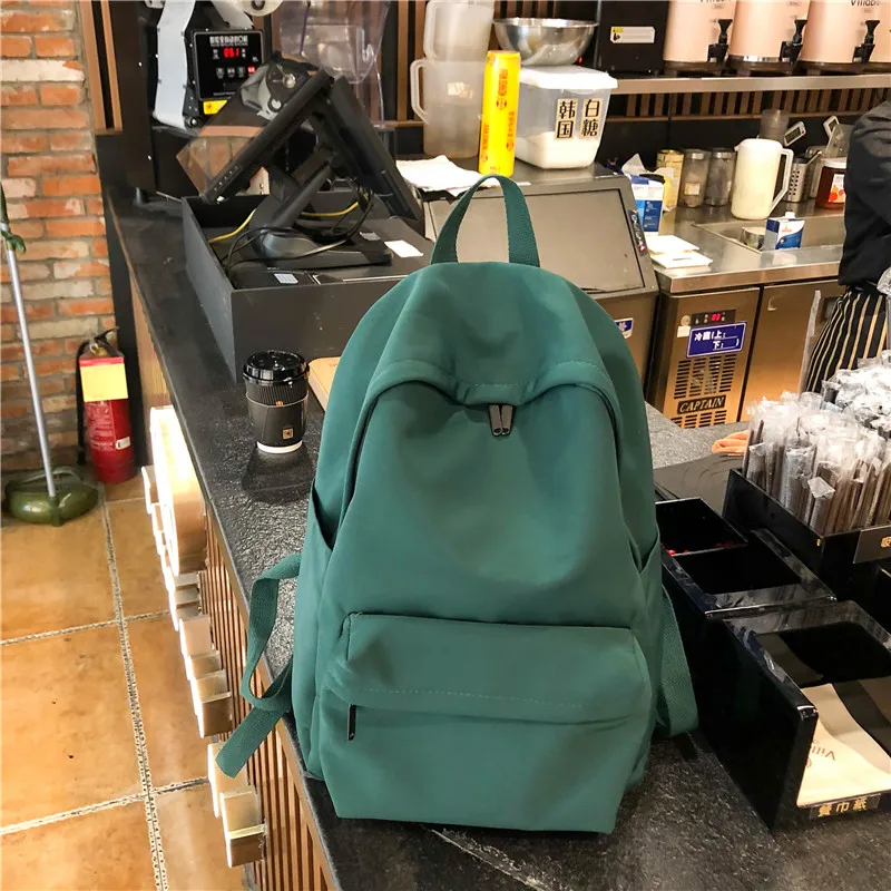 Модный простой дизайн, школьная сумка для девочек, высококачественный прочный нейлоновый школьный рюкзак для женщин, Портативная сумка на плечо, школьные рюкзаки