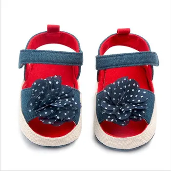 

Lovely Flower Baby Shoes Summer Infant Soft Sole First Walkers New Baby Girls Princess Shoes