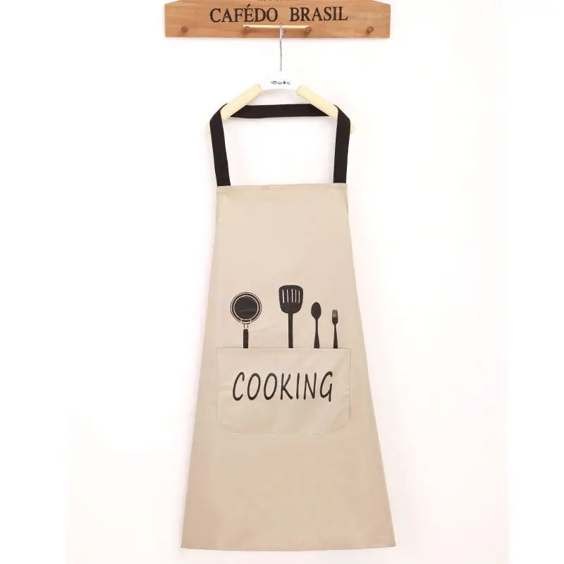 Fashion Lady Water Oil Proof Apron Home Kitchen Chef Aprons Restaurant Cooking Baking Dress Fashion Apron With Pockets