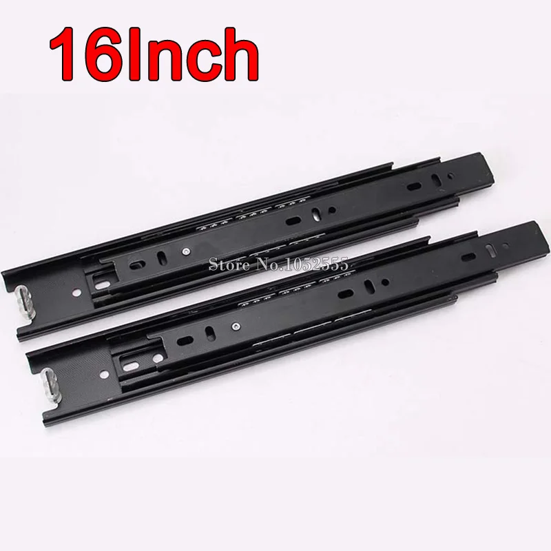 2 Pièce Roulement à billes Slide Rail Armoire Tiroir Coureurs Slider 8//10//13//16/" 17 mm
