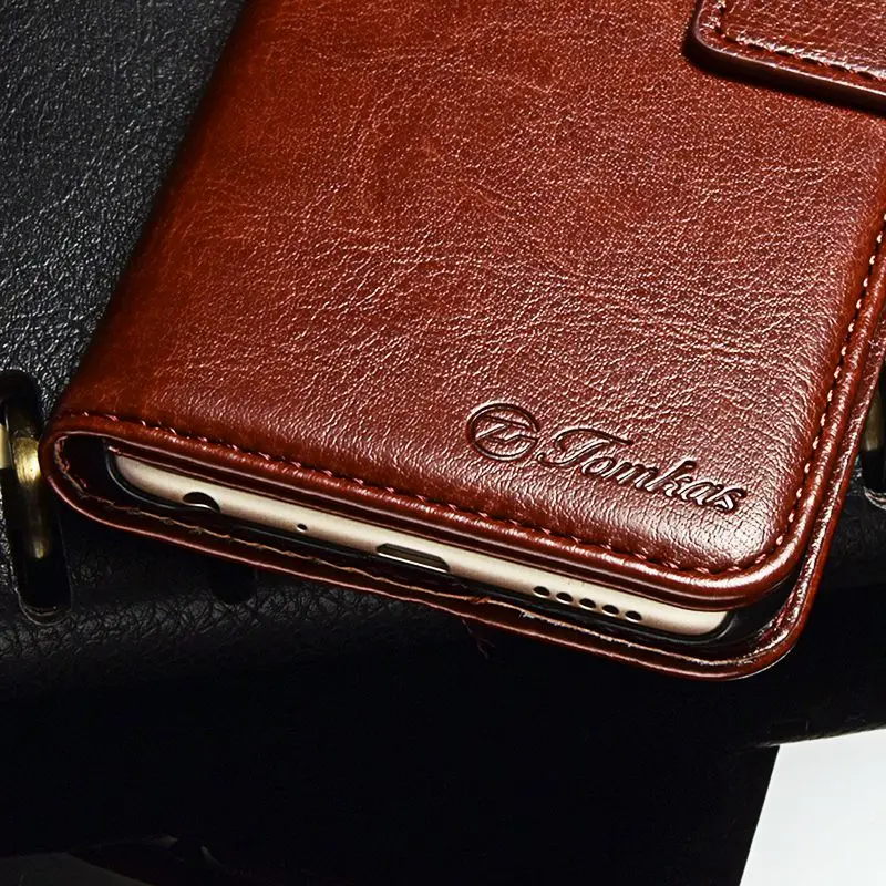 TOMKAS Wallet Case For Huawei P Smart Cover Case Enjoy 7s Vintage Leather Flip Phone Bag Coque Cover For Huawei P Smart Cases (5)
