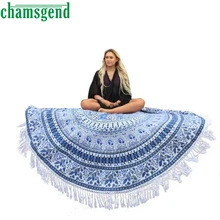 3 цвета Круглый печати Фитнес Йога Коврики Кемпинг Гобелены Одежда заплыва пляжные Книги по искусству Cover-Up Полотенца Одеяло стене висит Скатерти dec19
