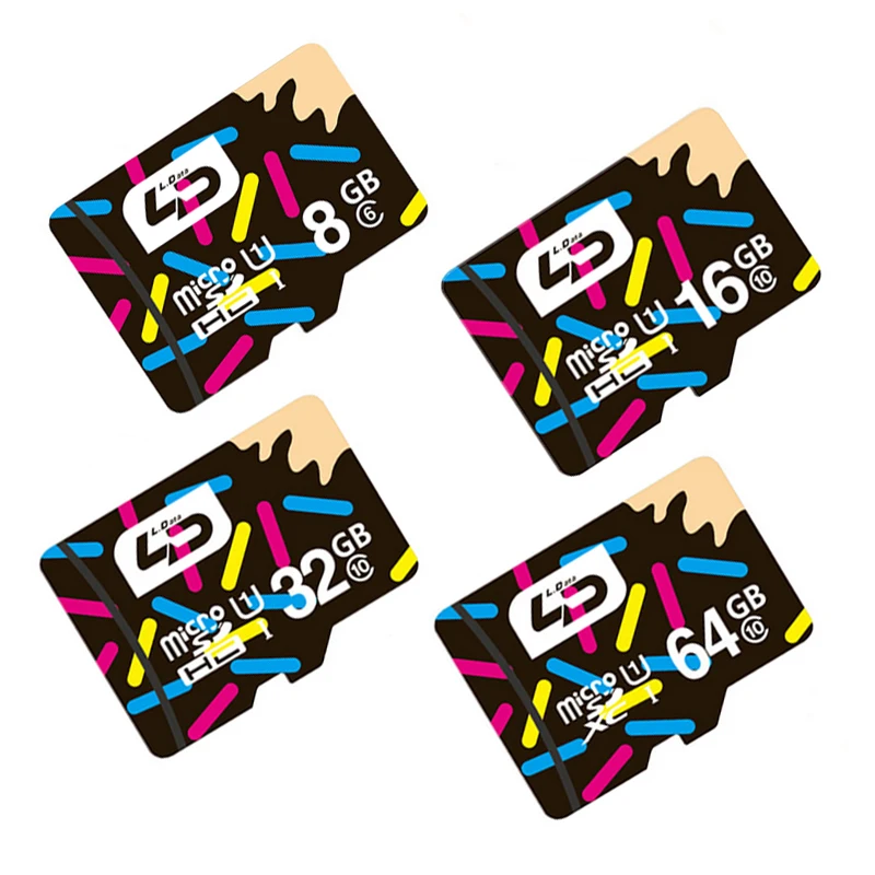 LD Micro SD Card 16GB/32GB/64GB/128GB Class 10 Memory Card Microsd Mini SD Card 4GB/8GB Class 6 for Android Smartphone/Tablet