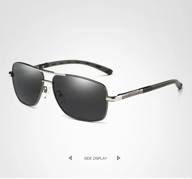 Прямоугольные мужские солнцезащитные очки, поляризационные, UV400, Ретро стиль, для вождения, солнцезащитные очки для мужчин, классические, квадратные, модные, gafas de sol hombres