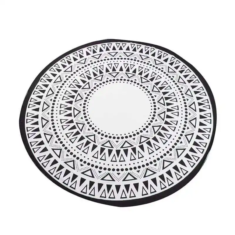  New Round Hippie Tapestry Beach Throw Roundie Mandala Towel Yoga Mat Bohemian Feat Featur Handkerch