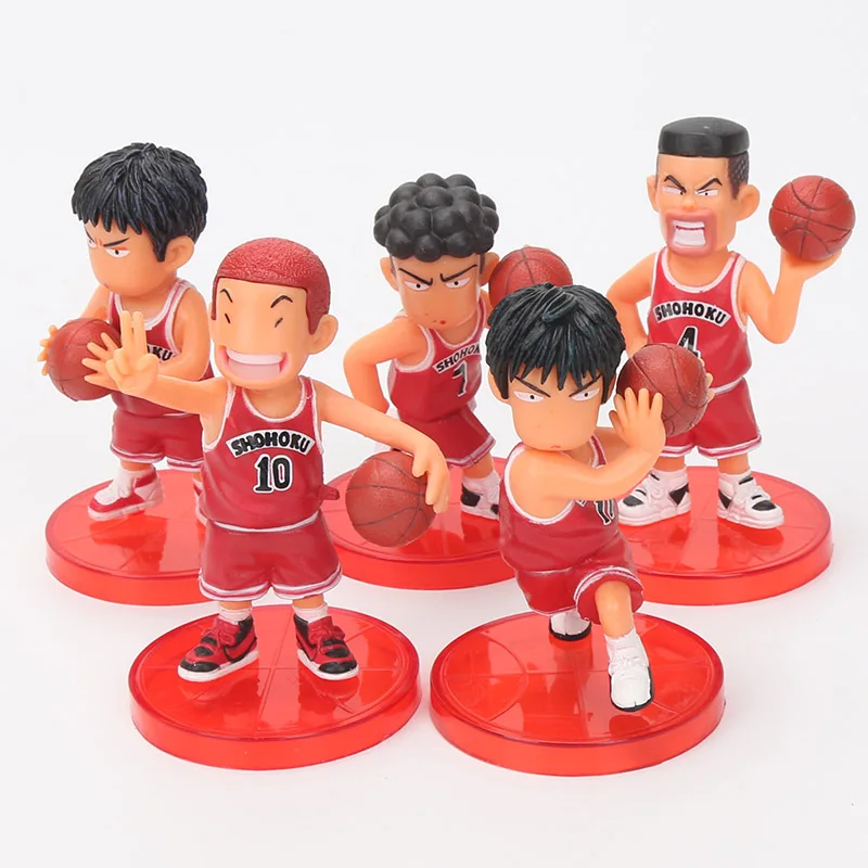 5 шт./компл. мультфильм Slam Dunk фигурки японского аниме баскетбольная фигура